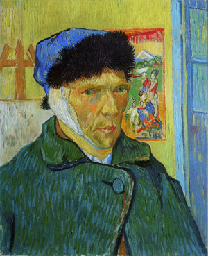 Vincent van Gogh, Zelfportret met verbonden oor, 1889. Collectie: The Samuel Courtauld Trust